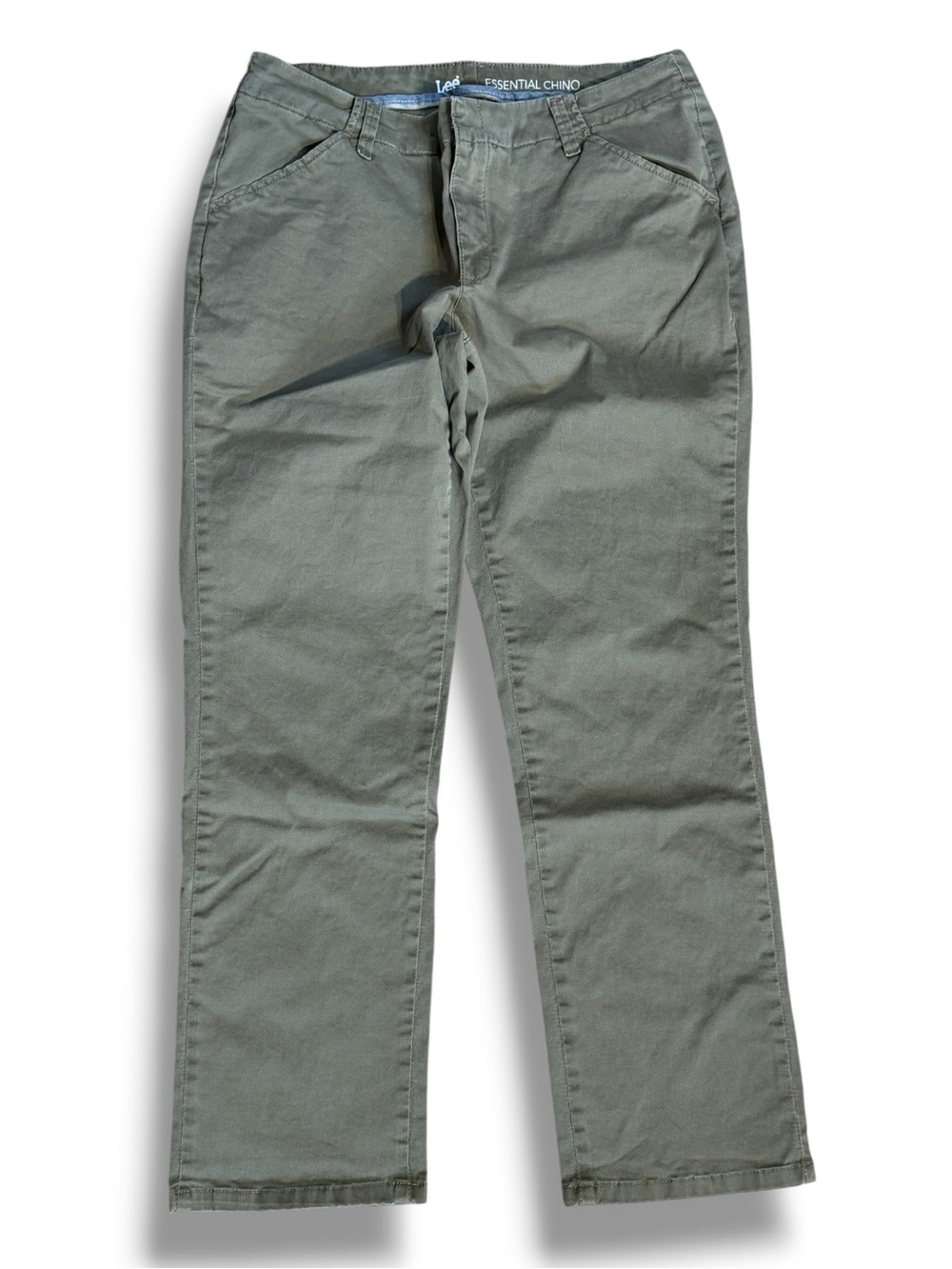 Lee Khaki Essential Chino Pants Size 10 SHORT